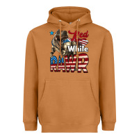 Meerkat Red White Rawr Dinosaur T-Rex Heavyweight Hoodie - LillyAllenDesigns