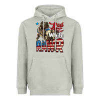 Moon Dust Red White Rawr Dinosaur T-Rex Heavyweight Hoodie - LillyAllenDesigns