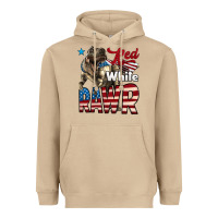 Mushroom Red White Rawr Dinosaur T-Rex Heavyweight Hoodie - LillyAllenDesigns