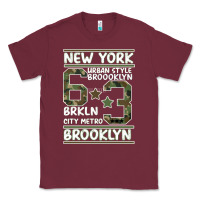 Burgundy Newyork Brooklyn Classic Tee - Bettercallsaul