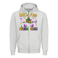 Little Miss Mardi Gras Zipper Hoodie | Teevron
