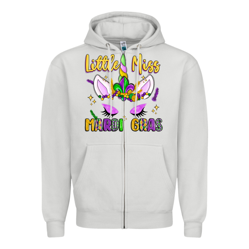 Little Miss Mardi Gras Zipper Hoodie by LillyAllenDesigns | Teevron