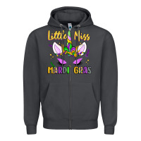 Smoke little miss mardi gras Zipper Hoodie - LillyAllenDesigns