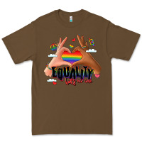 Cacao equality hurts no one lgbtq hands Premium Tee - LillyAllenDesigns