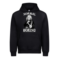 Black Limited Edition Grandma Addams (Frump)- Normal Is Boring Urban Hoodie - tuanDangUi