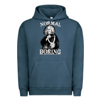 Pigment Midnight Navy Limited Edition Grandma Addams (Frump)- Normal Is Boring Urban Hoodie - tuanDangUi