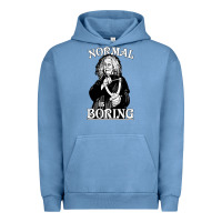 Pigment Pebble Blue Limited Edition Grandma Addams (Frump)- Normal Is Boring Urban Hoodie - tuanDangUi