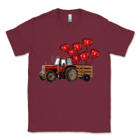 Burgundy farm tractor Classic Tee - RanaPortraitStore