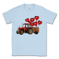 Dusty Blue farm tractor Classic Tee - RanaPortraitStore