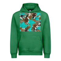 Emerald cheetah cowhide tumbler Urban Hoodie - BarkalooDesign