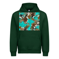 Forest Green cheetah cowhide tumbler Urban Hoodie - BarkalooDesign