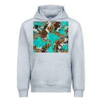 Heather Grey cheetah cowhide tumbler Urban Hoodie - BarkalooDesign
