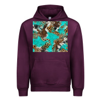Mauve Wine cheetah cowhide tumbler Urban Hoodie - BarkalooDesign