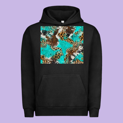 Cheetah Cowhide Tumbler Urban Hoodie Designed By Barkaloodesign