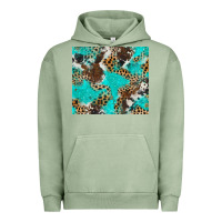 Pigment Oil Green cheetah cowhide tumbler Urban Hoodie - BarkalooDesign