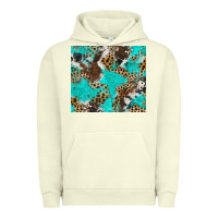 Pigment Pistachio cheetah cowhide tumbler Urban Hoodie - BarkalooDesign