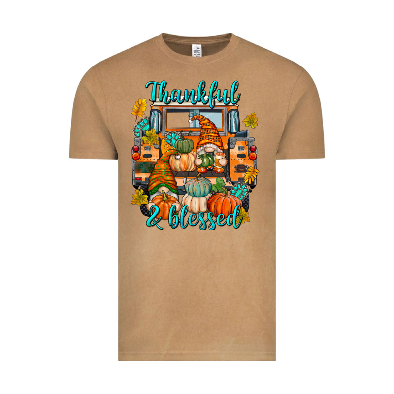 Thankful Blessed Vintage Tee by texasbilliewilder | Teevron