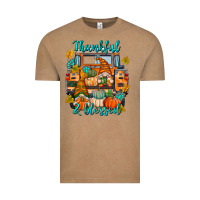 Vintage Coffee Thankful Blessed Vintage Tee - texasbilliewilder