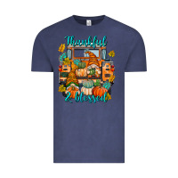 Vintage Denim Thankful Blessed Vintage Tee - texasbilliewilder