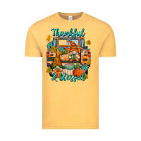 Vintage Mustard Thankful Blessed Vintage Tee - texasbilliewilder