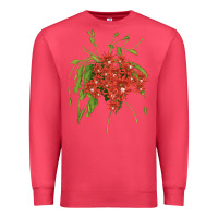 Cardinal Red Orchid Cactus Premium Sweatshirt - LillyAllenDesigns