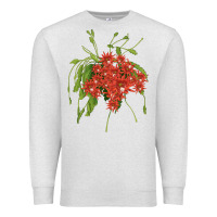 Oatmeal Heather Red Orchid Cactus Premium Sweatshirt - LillyAllenDesigns