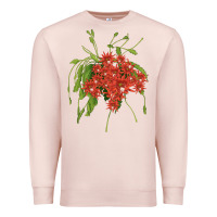 Pale Pink Red Orchid Cactus Premium Sweatshirt - LillyAllenDesigns