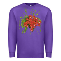 Purple Red Orchid Cactus Premium Sweatshirt - LillyAllenDesigns
