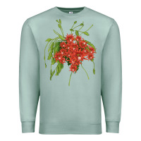 Seafoam Red Orchid Cactus Premium Sweatshirt - LillyAllenDesigns