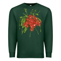 Sports Green Red Orchid Cactus Premium Sweatshirt - LillyAllenDesigns