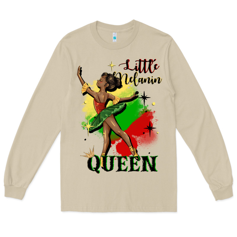 Little Melanin Queen Long Sleeve Tee by CowGirlArtShop | Teevron
