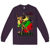 Plum little melanin queen Long Sleeve Tee - CowGirlArtShop