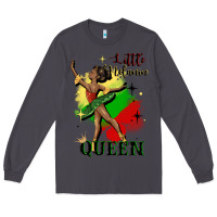 Smoke little melanin queen Long Sleeve Tee - CowGirlArtShop