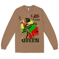 Toasted Coconut little melanin queen Long Sleeve Tee - CowGirlArtShop