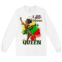 White little melanin queen Long Sleeve Tee - CowGirlArtShop