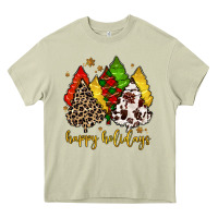 Mossy happy holidays with christmas tree Heavy Core Tee - MaliasSmallBusiness