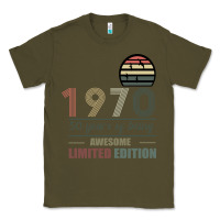 Army Green Vintage 1970 Limited Edition 50 Years Of Being Awe Classic Tee - Bettercallsaul