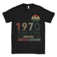 Black Vintage 1970 Limited Edition 50 Years Of Being Awe Classic Tee - Bettercallsaul