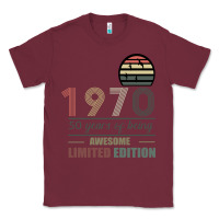 Burgundy Vintage 1970 Limited Edition 50 Years Of Being Awe Classic Tee - Bettercallsaul