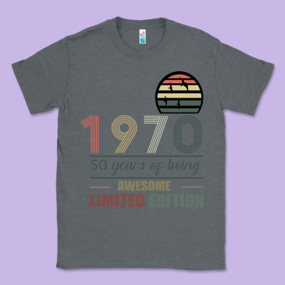 Vintage 1970 Limited Edition 50 Years Of Being Awe Classic Tee Designed By Bettercallsaul