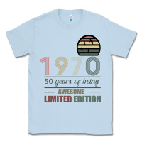 Dusty Blue Vintage 1970 Limited Edition 50 Years Of Being Awe Classic Tee - Bettercallsaul