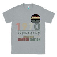 Heather Grey Vintage 1970 Limited Edition 50 Years Of Being Awe Classic Tee - Bettercallsaul