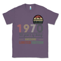 Lavender Vintage 1970 Limited Edition 50 Years Of Being Awe Classic Tee - Bettercallsaul