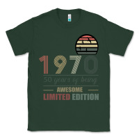 Sports Green Vintage 1970 Limited Edition 50 Years Of Being Awe Classic Tee - Bettercallsaul