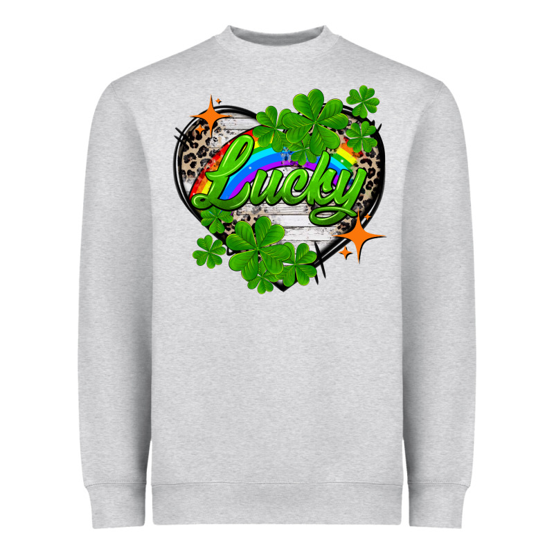 Lucky Heart St. Patricks Day Heavyweight Sweatshirt by FaDigitalArtStudio | Teevron