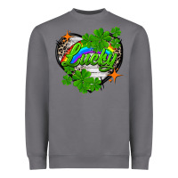 Storm lucky heart St. Patricks Day Heavyweight Sweatshirt - FaDigitalArtStudio