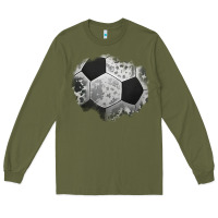 Army Green cowhide soccer patch Long Sleeve Tee - Jasminsmagicworld