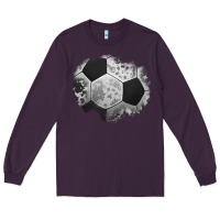 Plum cowhide soccer patch Long Sleeve Tee - Jasminsmagicworld