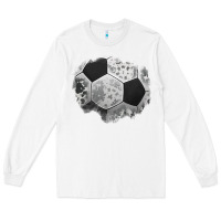 White cowhide soccer patch Long Sleeve Tee - Jasminsmagicworld