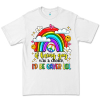 White if being gay was a choice i'd be gayer lol Premium Tee - LillyAllenDesigns